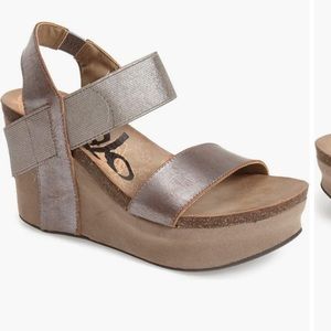 OTBT Bushnell Wedge Sandal - Pewter - Like NEW - Size 8.5
